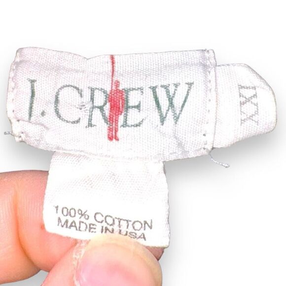 80s Navy J. CREW Made in USA Oversized Sweatshirt Size XL - Picture 2 of 7